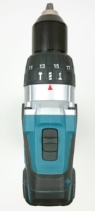 Foto von der Draufsicht des Makita DHP458